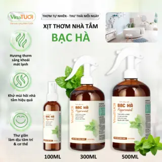 Xịt Đuổi Côn Trùng Vina Tươi 500ml An Toàn Cho Bé, Khử Mùi Nhà Cửa Tinh Dầu Thiên Nhiên Mùi Bạc Hà