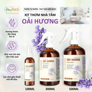 Xịt Đuổi Côn Trùng Vina Tươi 500ml An Toàn Cho Bé, Khử Mùi Nhà Cửa Tinh Dầu Thiên Nhiên mùi Oải Hương