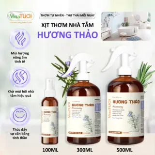 Xịt Đuổi Côn Trùng Vina Tươi 500ml An Toàn Cho Bé, Khử Mùi Nhà Cửa Tinh Dầu Thiên Nhiên Mùi Hương Thảo