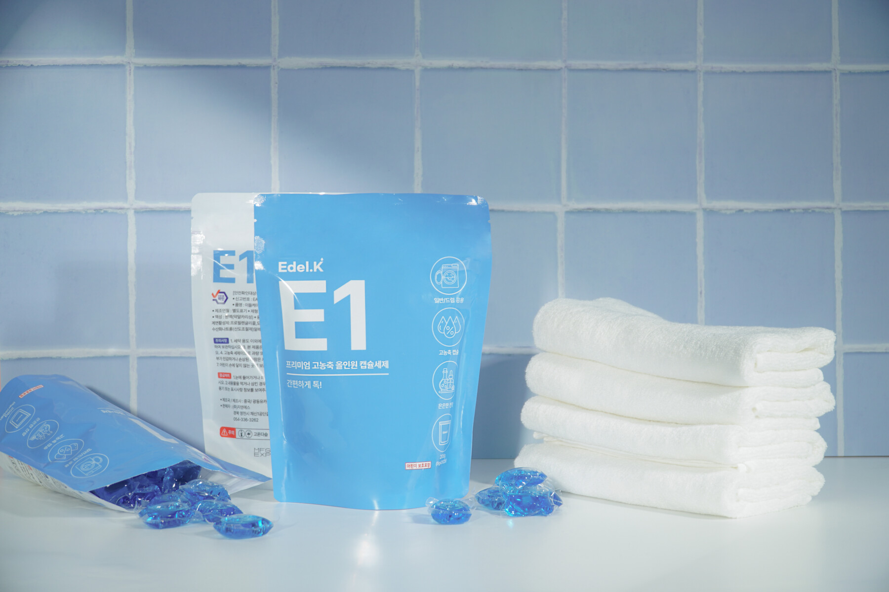 Edel.K E1 Ocean Fresh Laundry Capsules (26pcs)