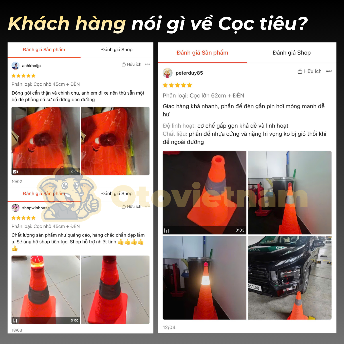 Cọc tiêu cảnh báo giao thông gấp gọn Jumbotec (loại lớn) - Hình ảnh 6