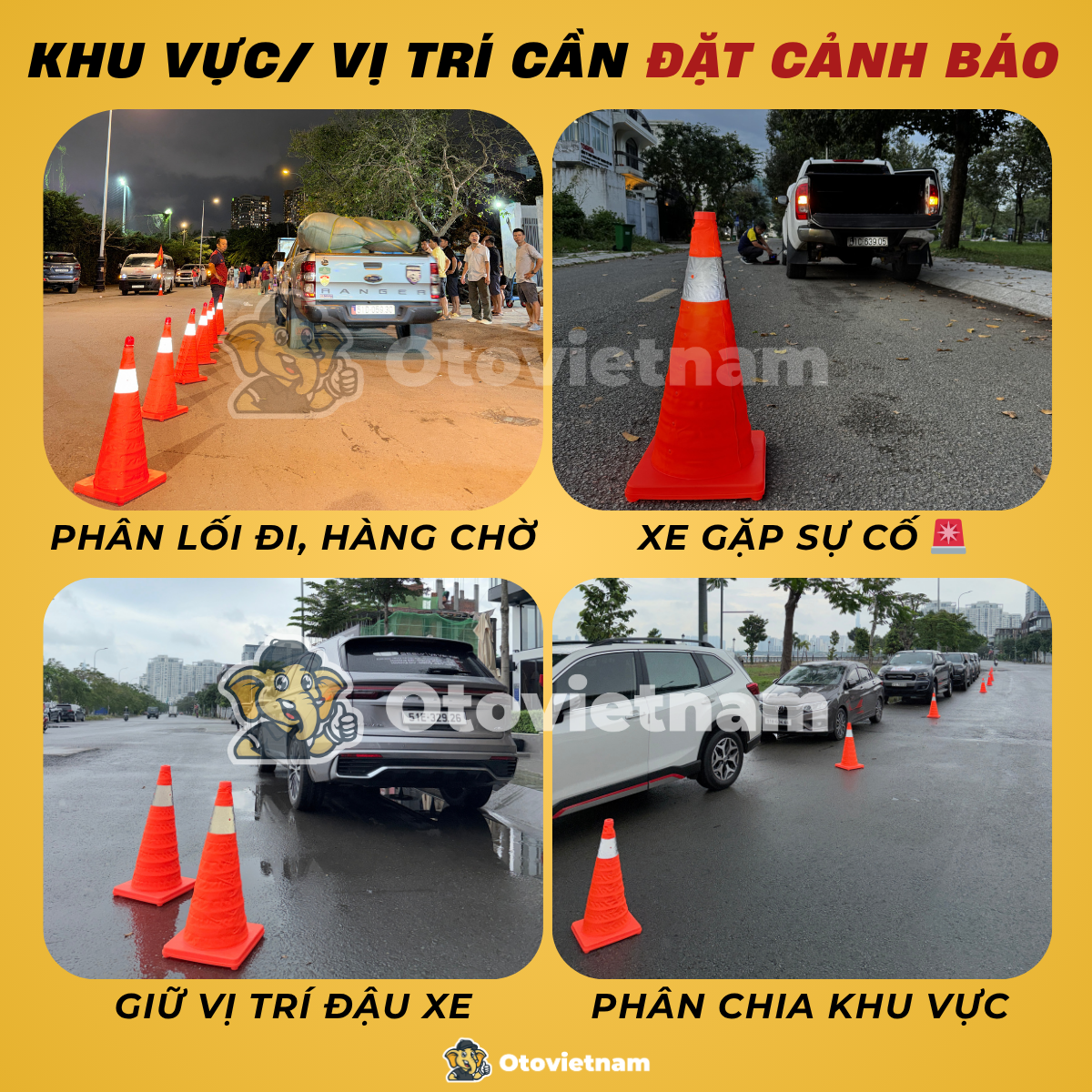 Cọc tiêu cảnh báo giao thông gấp gọn Jumbotec (loại lớn) - Hình ảnh 7