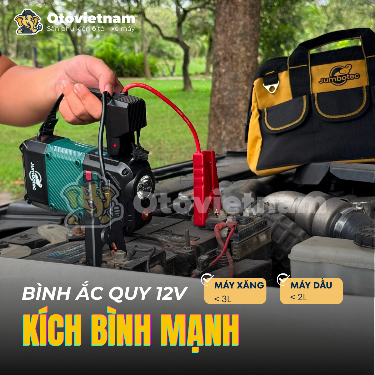 Bơm lốp kiêm kích bình Jumbotec B02 - Hình ảnh 8