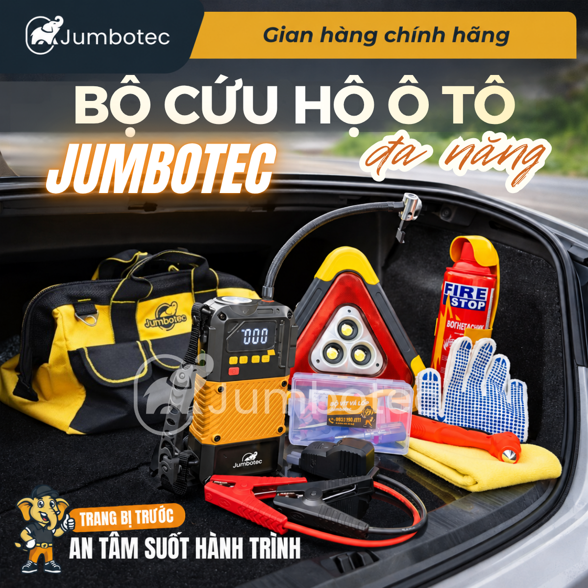 Bộ Cứu Hộ Ô Tô Jumbotec đa năng (All In One)