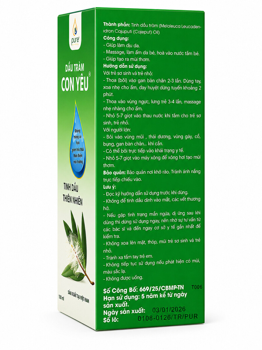 DẦU TRÀM CON YÊU 50ml - Hình ảnh 3