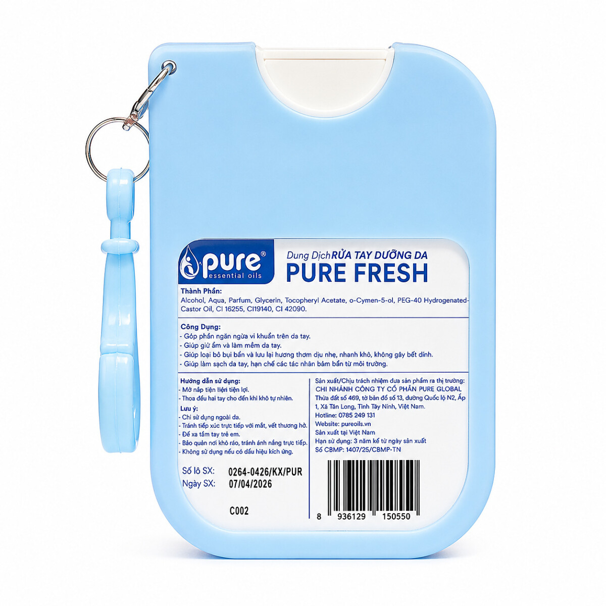 Xịt Tay Dưỡng Da Pure Fresh 30ml - Hình ảnh 2