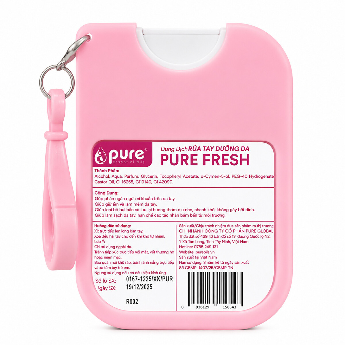 Xịt Tay Dưỡng Da Pure Fresh 30ml - Hình ảnh 2