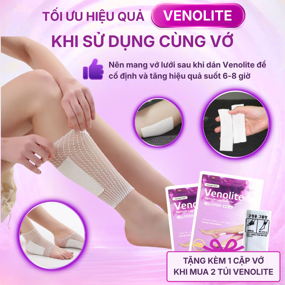Miếng Dán Thư Giãn Chân VENOLITE 2 Miếng 10 × 12cm - Hình ảnh 9