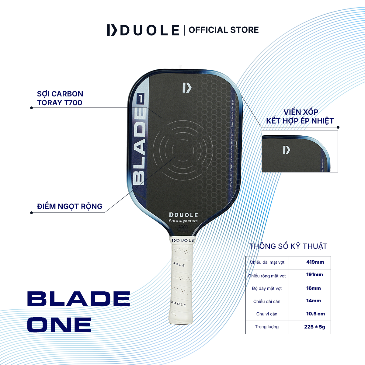 DUOLE Vợt Pickleball Blade One - Hình ảnh 2