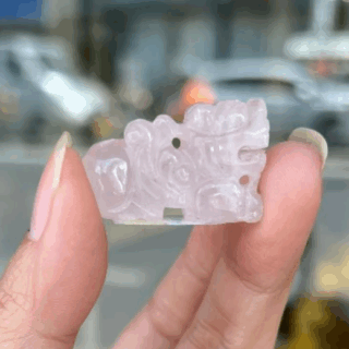 Tỳ Hưu Thạch Anh Hồng 3.5 × 1 × 2.2cm