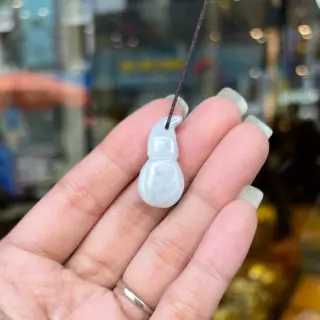 Hồ Lô Ngọc Phỉ Thúy 2.5 × 1.5 × 0.5cm