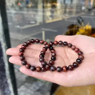 Chuỗi Đá Mắt Mèo 22 Hạt 8 Li