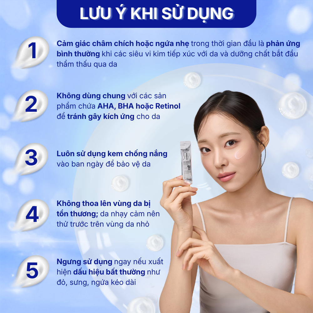 Tinh Chất Vi Kim Cấp Ẩm Tái Tạo Căng Bóng Giảm Nếp Nhăn It's be RAY-SHOT 100 Sáng Da Giảm Thâm Nám - Hình ảnh 9