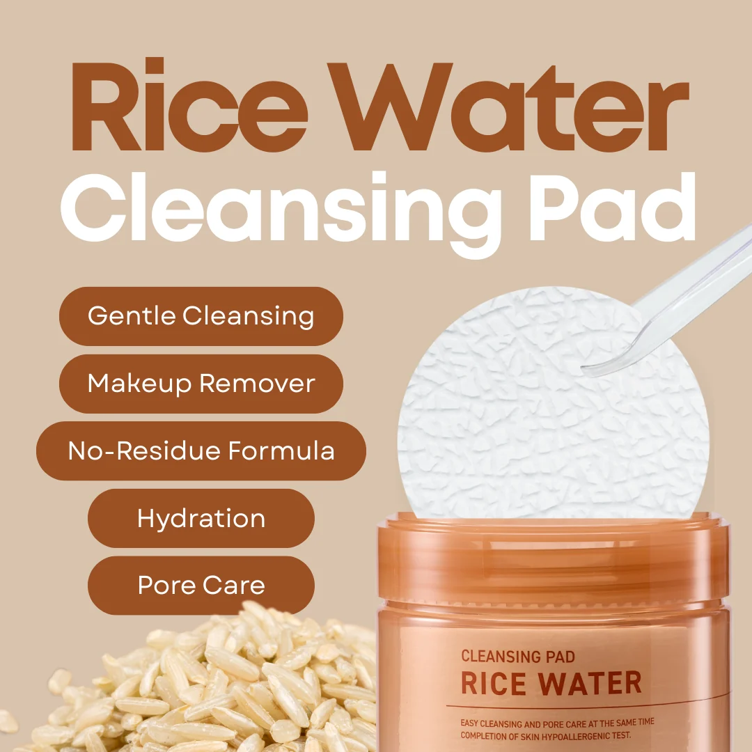 Toner Pad CLEANSOME Nước Gạo Làm Sạch & Dưỡng Da 50 Miếng - Hình ảnh 3