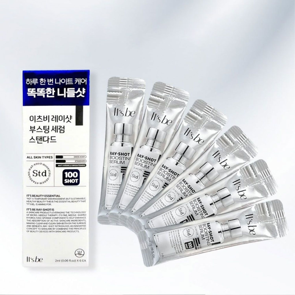 Tinh Chất Vi Kim IT'S BE Ray-shot Boosting Serum 6 gói x 2ml